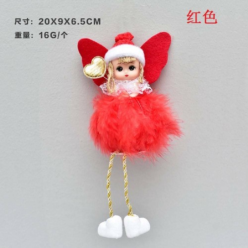 Merry Christmas Angel Plush Doll Pendant Xmas Tree Hanging DIY Ornaments Decors - Picture 9 of 10