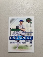2024 Panini Prospect Edition Baseball Ticket #74 Christian Scott, New York Mets