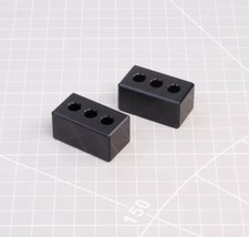 Telescope Tube Ring Riser Blocks Pair - 36mm, M6.3/1/4" Screws, Aluminum