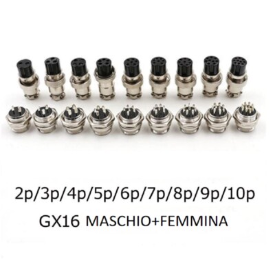 Connettore Circolare GX16 A 8 Pin, Spina Femmina Impermeabile Per Aviazione, Presa Maschio Per Montaggio Su Pannello - Foto 11