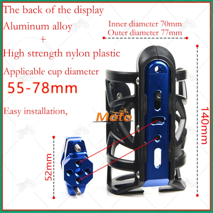 For Honda XR 250 400 125 100 200 Beverage Water Bottle Drink Cup Holder Bracket - Image 4 of 4