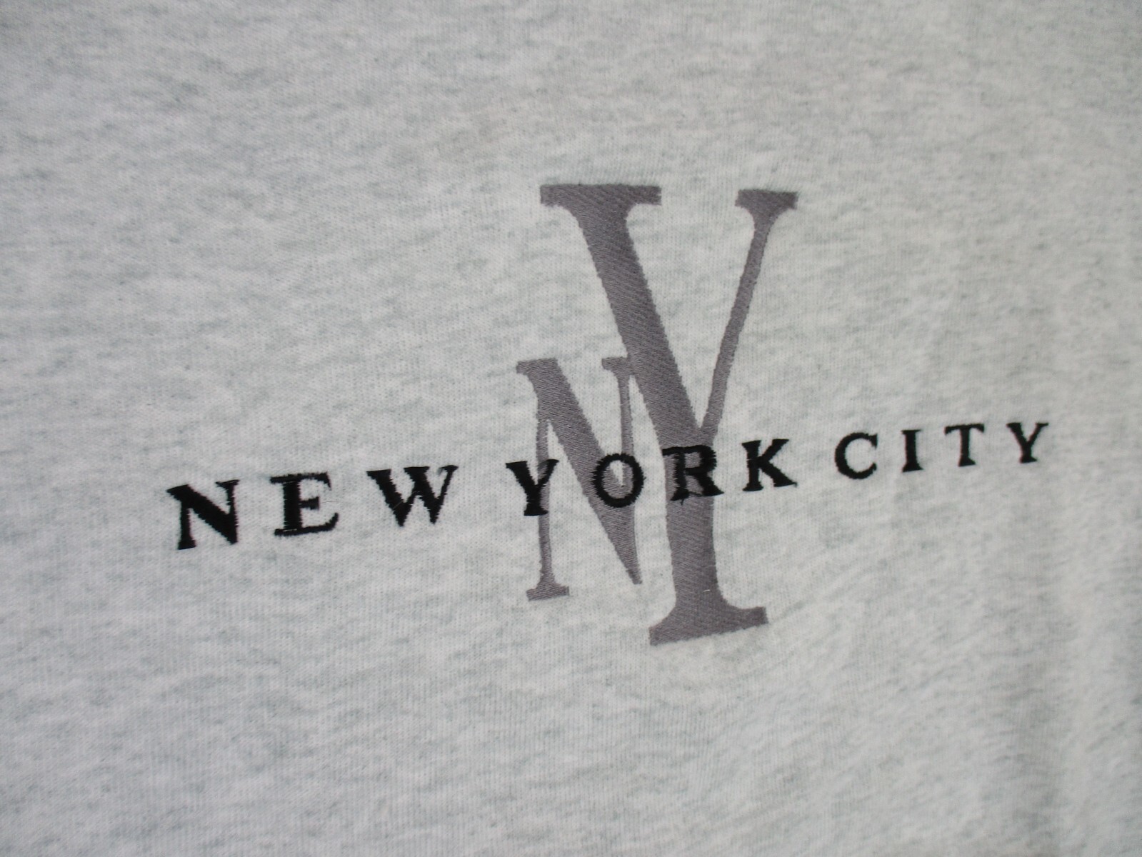 Vintage New York City Sweatshirt Adult M Gray Pullover Long Sleeve 90s