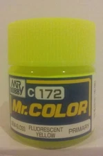 Gunze Sangyo /Mr Color C-172, Semi - Gloss Fluorescent Yellow