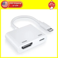 Apple Mfi Certified Lightning to HDMI Digital AV Adapter1080P Video & Audio Sync