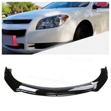 For 2008-2012 Chevy Malibu Black Front Bumper Chin Lip Splitter Spoiler Body Kit