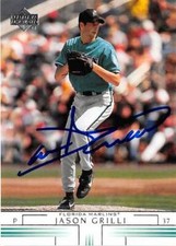 Jason Grilli autographed baseball card (Florida Marlins) 2002 Upper Deck #377