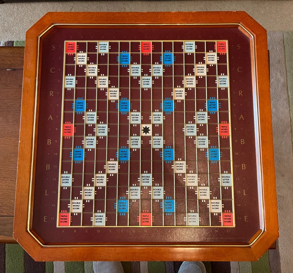 Franklin Mint Limited Edition Scrabble Deluxe Collectors Game With Glass Top - Image 4 of 4