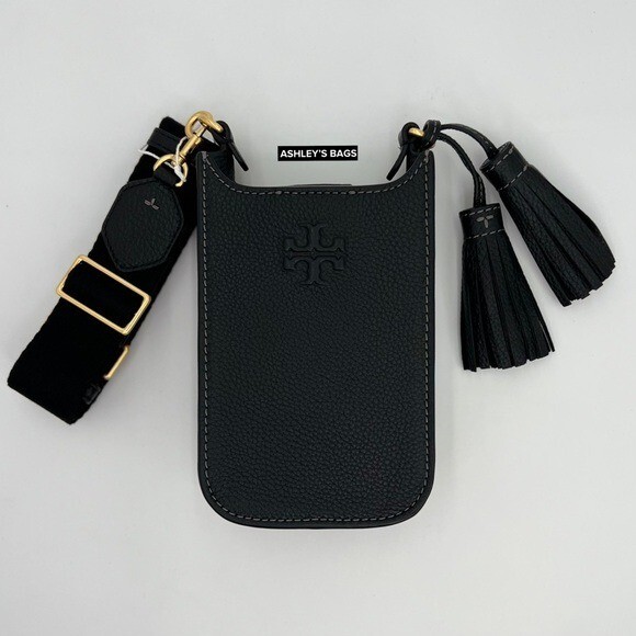 Tory Burch Thea Cellphone Crossbody In Black | eBay