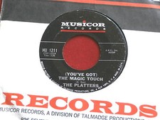 PLATTERS THE MAGIC TOUCH NEAR MINT I'LL BE HOME MUSICOR 1211 DOO WOP 45