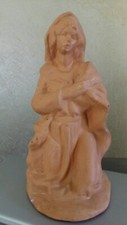 Madonna terracotta Presepe Natale cm 23 personaggio artigianale collezione stock