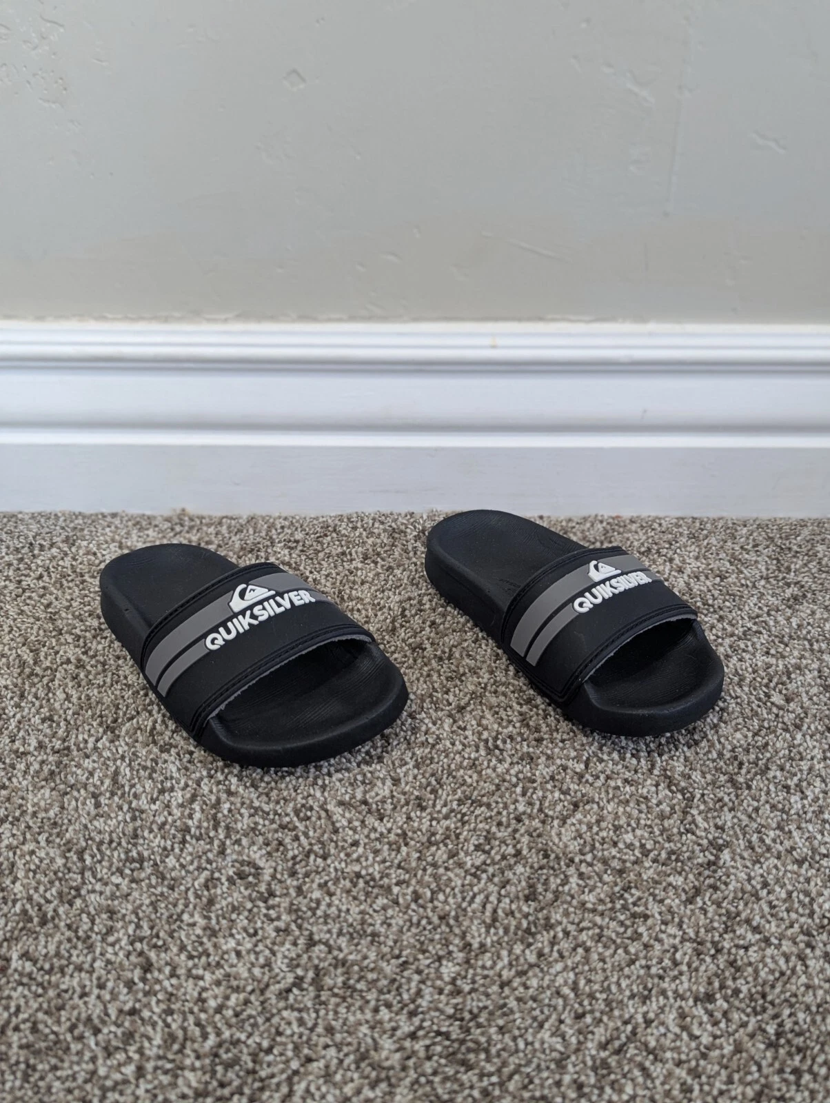 PUMA Sandali slip on nero grigio Quiksilver Rivi Slide bambino taglia 10 AQBL100489