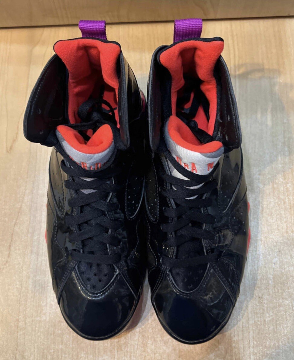 WMNS Air Jordan 7 Patent Raptor Size 8W/ 6.5M Black