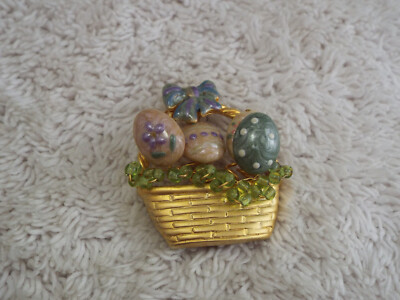 Easter Egg Basket Pin (G5)
