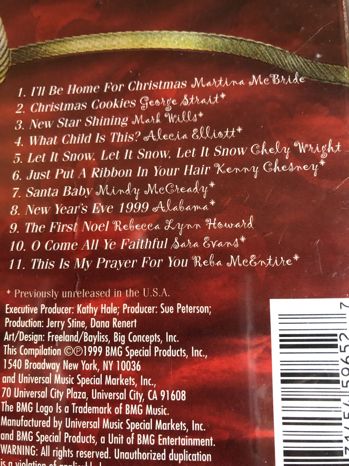 A Country Christmas 1999 Target Cd Kenny Chesney Alabama Reba Mcentir
