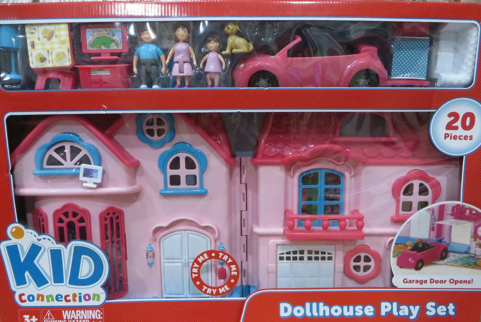 kid connection dollhouse playset 20 pieces