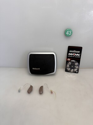 ReSound LiNX2  LSN761-DRW Hearing Aids Pair Left/Right - New Batteries