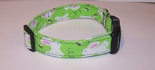 Wet Nose Designs Pink Ears Easter Dog Collar Bunny Bunnies Spring Glitter Green