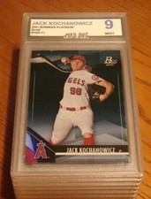 JACK KOCHANOWICZ Rookie****2021 BOWMAN PLATINUM--BLUE----MINT 9****ANGELS--71