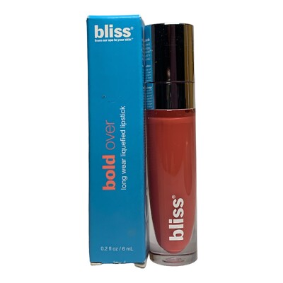 BLISS BOLD OVER LONG WEAR LIQUEFIED LIPSTICK CANDY CORAL KISSES FULL SZ