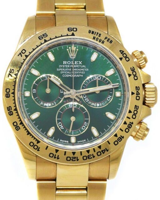 Rolex Daytona Green Men's Watch 