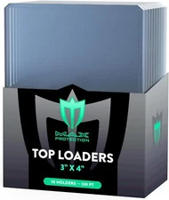 1 Case 500 Ultra Max Pro 130pt Thick Card Toploaders Topload Holders Patch Size