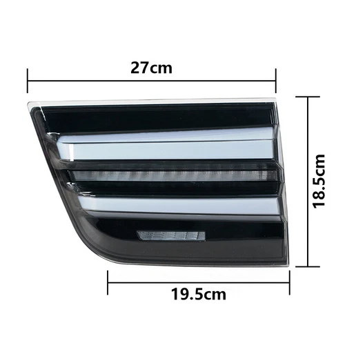 Conjunto de luces traseras LED DRL negro 4 piezas para BMW X5 E70 2007-2013 - Imagen 14 de 20