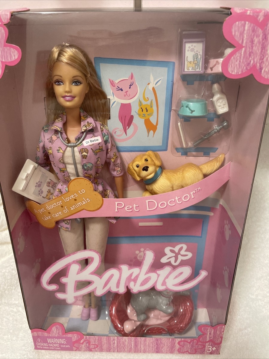 バービー人形(Barbie/Pet doctor) Vintage 1996 Mattel Pet Doctor Barbie Doll WITH Accessories