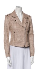 L'agence Ryder Laser Cut Moto Pink Jacket Sz S/p