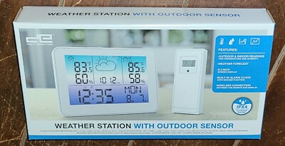 Digital Essentials WEATHER STATION w/OUTDOOR SENSOR #SA-0201