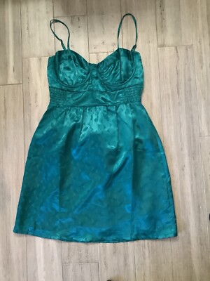 Y2K Billabong Green Women's Sleeveless Mini Party Festival Summer Dress  Large | eBay