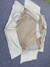 Original WWII US Military Insect Mosquito Bar Field Net Cot CoverTent. Rare