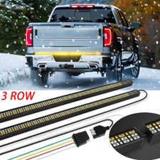 3 Row 60" LED Tailgate Light Strip Tail Brake Running Light For Toyota Tundra