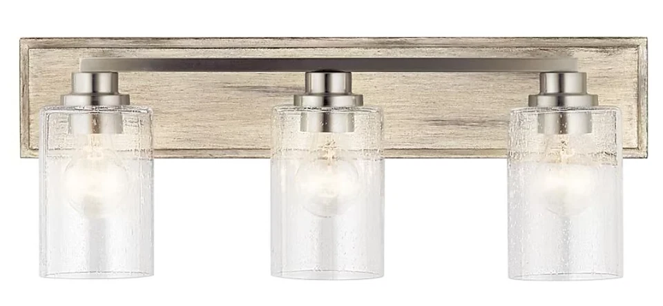 *NUEVO* Barra de tocador de tres luces Kichler Amity 23" #1362634 Foto 3 de 4