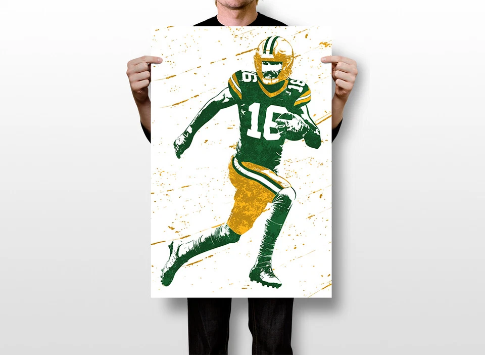 Póster de fútbol americano Jake Kumerow #16 Green Bay Packers arte sala de pared - PÓSTER 20x30 Foto 3 de 4