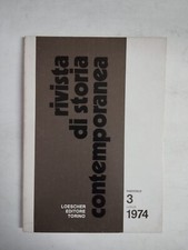 1974 07 RIVISTA DI STORIA CONTEMPORANEA LUGLIO 1974 FASCICOLO 3 LOESCHER