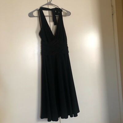 jones new york halter dress Jones New York Knee Length Black Halter Cocktail Dress with Beaded Detail NWT