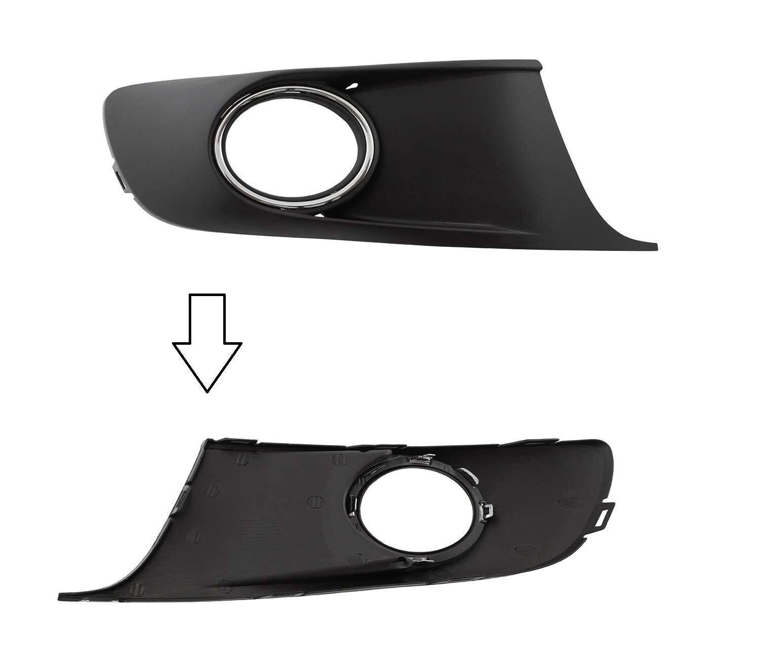 Grille pare-chocs droit VW Touran II 2010- remplace pièce 1T0853666