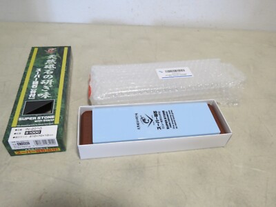 Naniwa Natural Super Ceramic Waterstone Whetstone S1000 Grit/Stand Japan