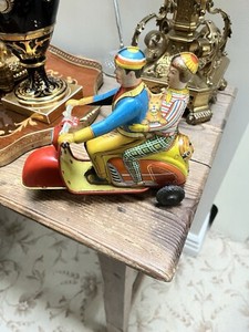 Jouet Ancien Technofix – Scooter En Plomb – Années 1950 – Collection