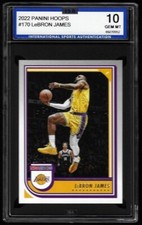 2022 PANINI NBA HOOPS #170 LeBRON JAMES ISA GRADED 10
