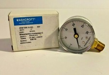 NEW ASHCROFT 20W1005 H 02L PRESSURE GAUGE 2" FACE 1/4" NPT LOWER CONN 0-30 PSI