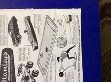m9-4 ephemera 1958 advert hamleys racette jokari pretoria castle