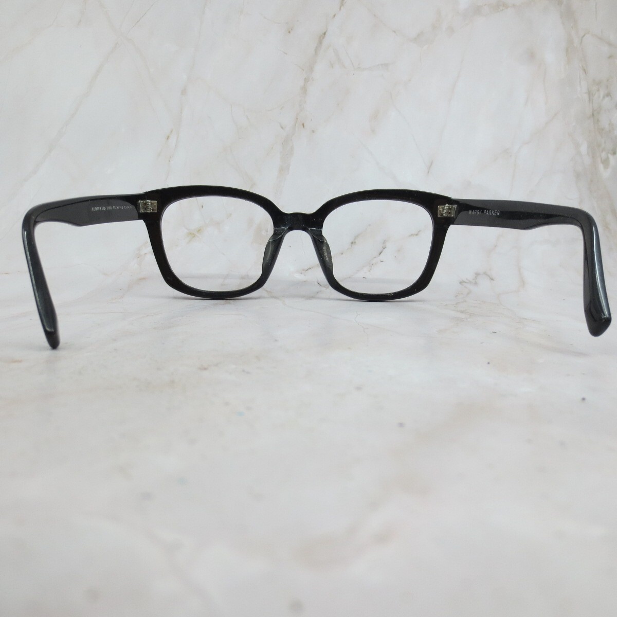 Warby Parker Aubrey Sunglasses Frame LBF 1100 Women\'s Black Full Rim 55-21-142 Warby Parker Aubrey 1100 Black Square Sunglasses Frames 55  main image 3