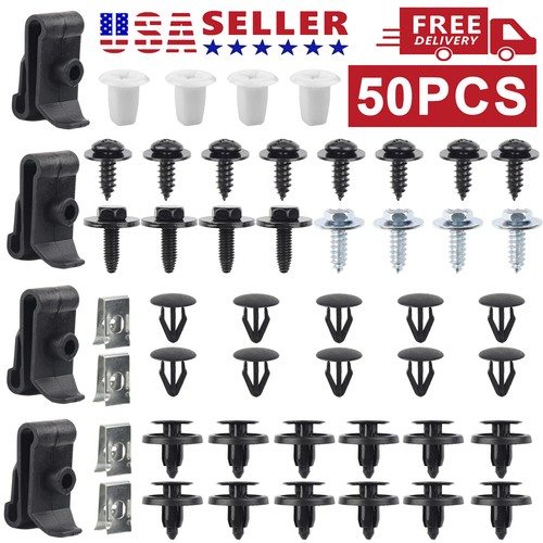 Engine Trim Kit Car Engine Under Body Cover Clip Bumper Shield Screws Rivet Kit For Toyota Lexus Nylon Push In Button Screws - Foto 4