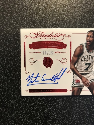 Nate Tiny Archibald 2014 Panini Flawless Ruby Super Signatures Auto 10/15 - Picture 2 of 3
