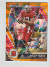 2021 Panini Prizm Draft Picks Orange Cracked Ice #17 Philip Rivers card
