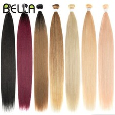 Bone Hair Extensions Ombre Blonde Hair Bundles Long Hair 24 Inch Straight Hair