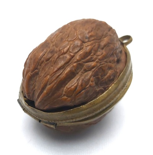 Antique Natural Walnut Tobacco Snuff Sewing Box - Picture 2 of 7