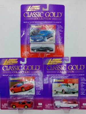 Johnny Lightning Classic Gold 98 Viper, 69 Cougar, 59 EL Camino -  Lot Of 3
