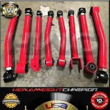 5" LIFT KIT FRONT REAR UPPER LOWER CONTROL ARM 8PC FOR 07-18 JEEP WRANGLER JK